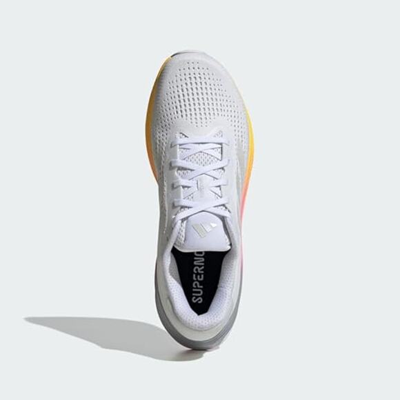 NWT adidas Men\'s Supernova Rise Sneaker,White/Crystal White/Lucid Pink-Size 10.5